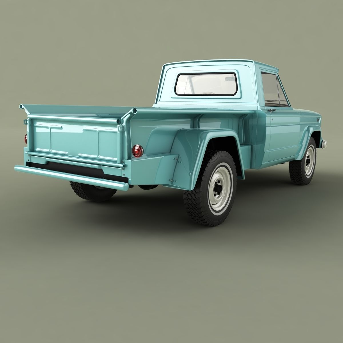 Jeep Gladiator Thriftside SJ Pickup 3D model_2