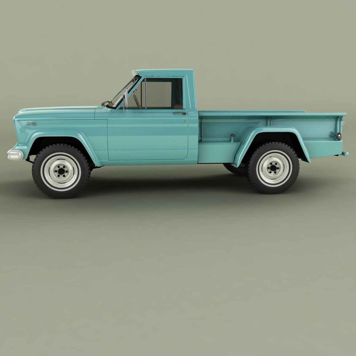 Jeep Gladiator Thriftside SJ Pickup 3D model_1