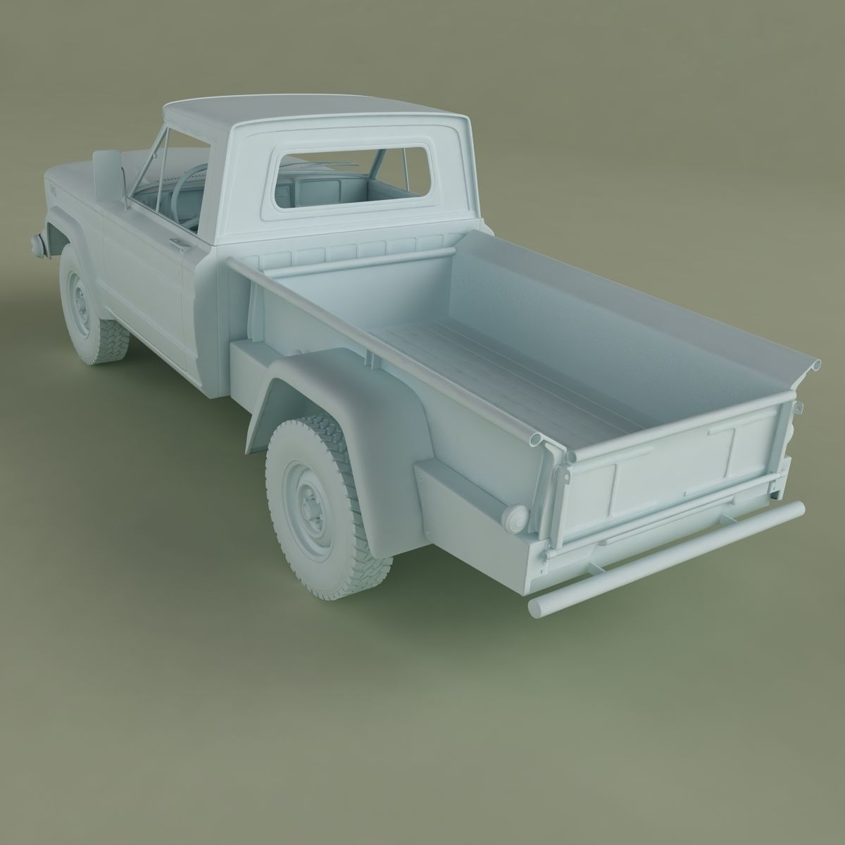 Jeep Gladiator Thriftside SJ Pickup 3D model_13
