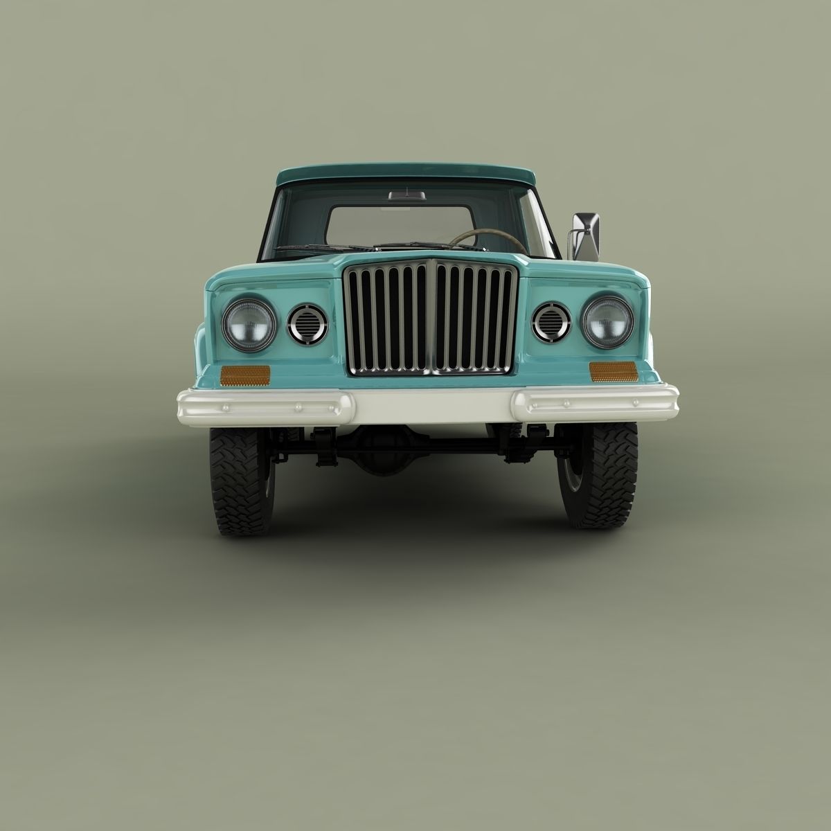 Jeep Gladiator Thriftside SJ Pickup 3D model_4