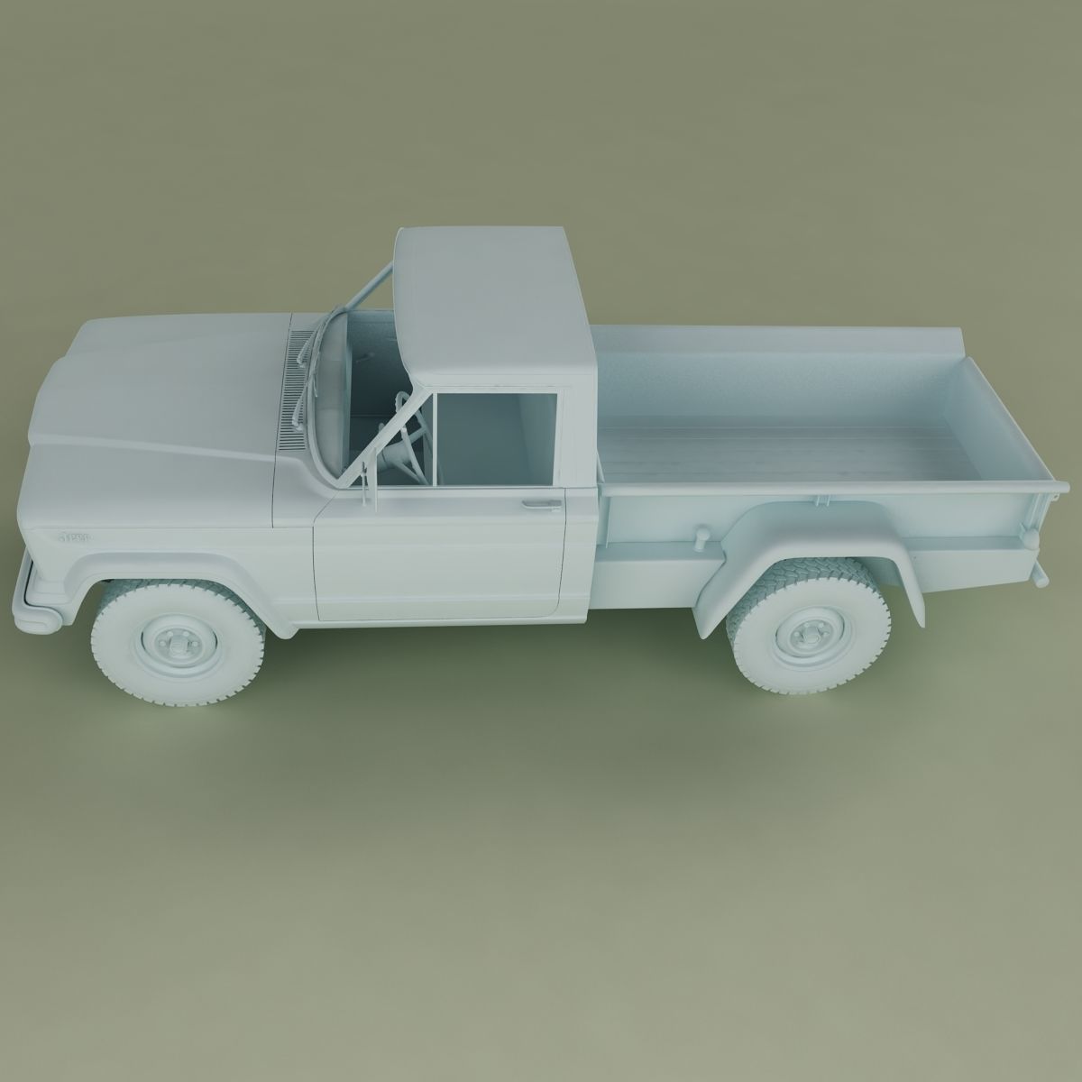 Jeep Gladiator Thriftside SJ Pickup 3D model_12