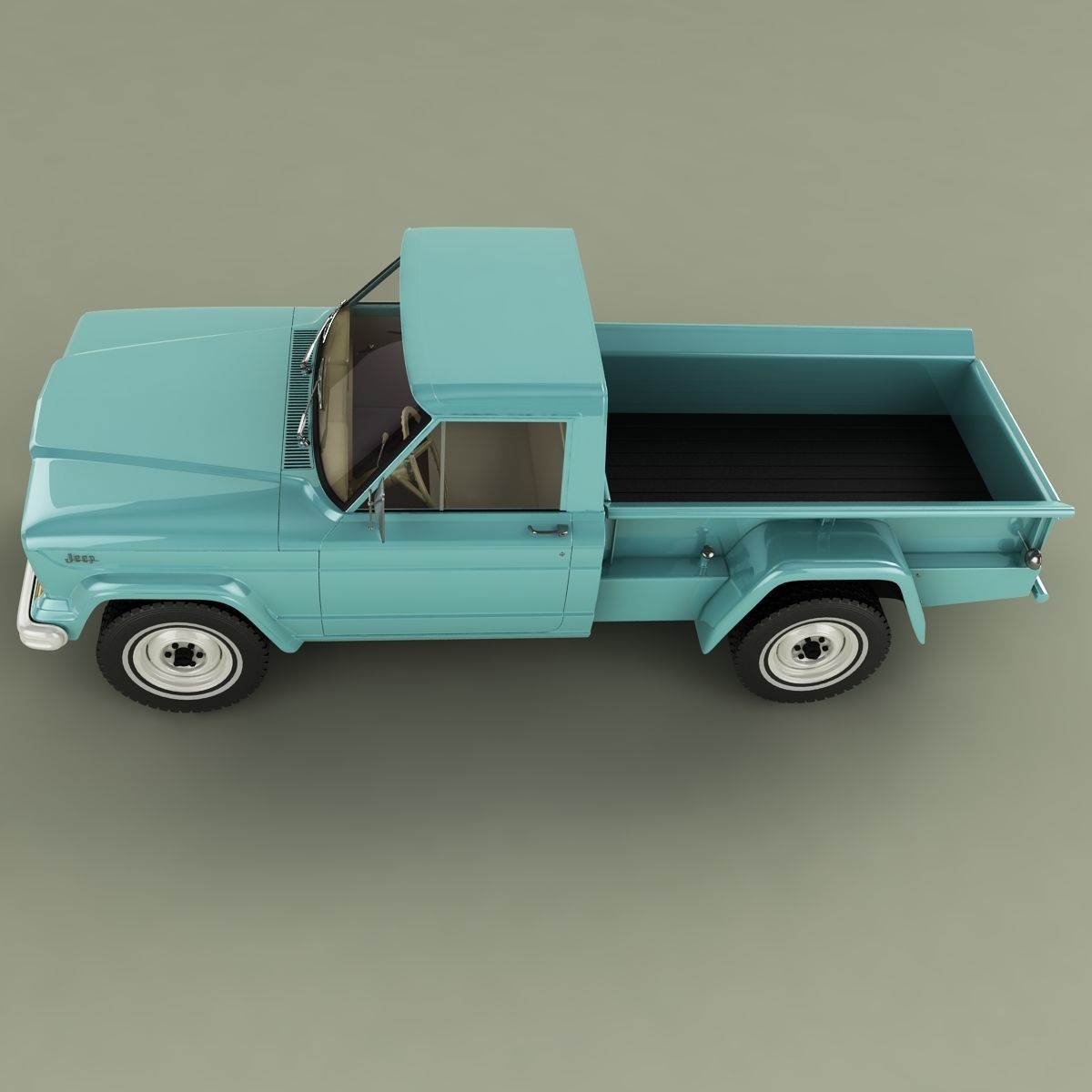 Jeep Gladiator Thriftside SJ Pickup 3D model_6