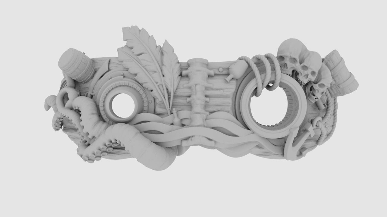 Pirate Mask 3D print model_15