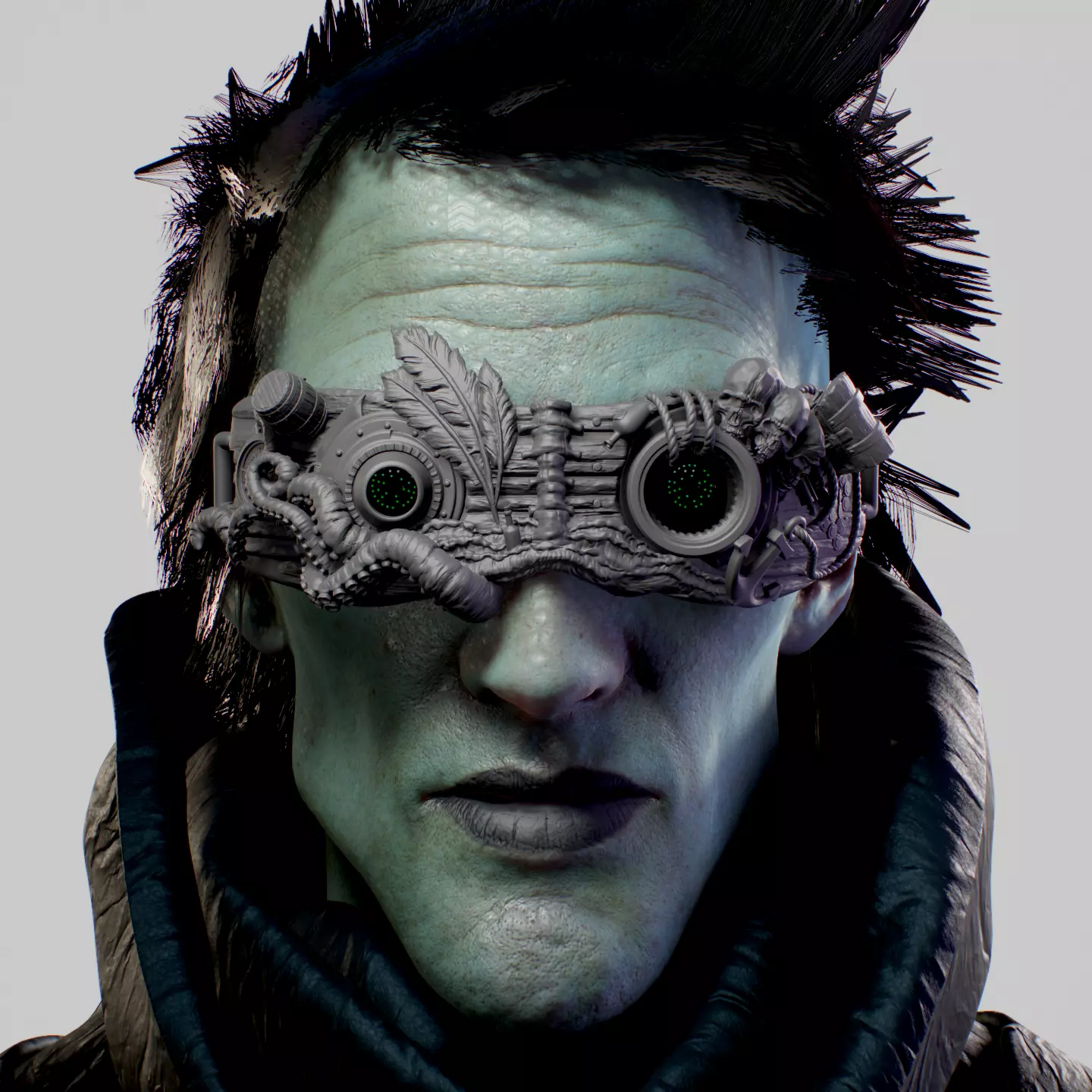 Pirate Mask 3D print model_0