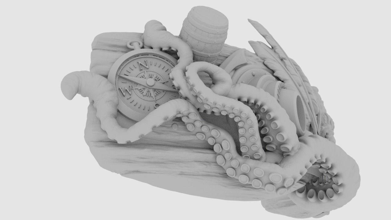 Pirate Mask 3D print model_16