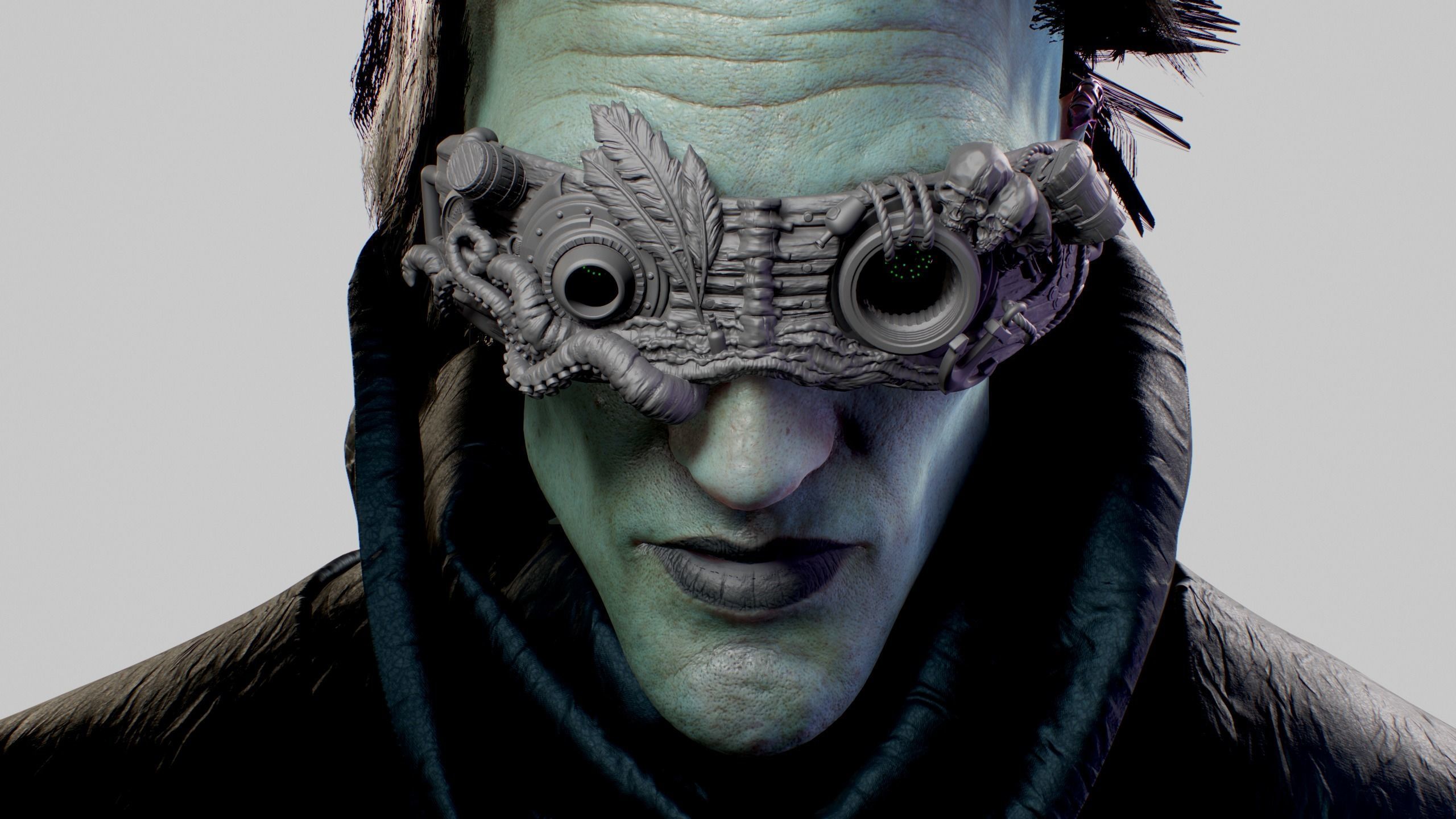 Pirate Mask 3D print model_3