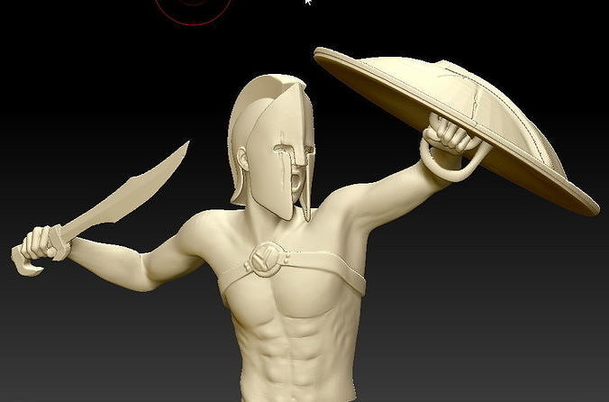 Spartan warrior Bust 3D print model