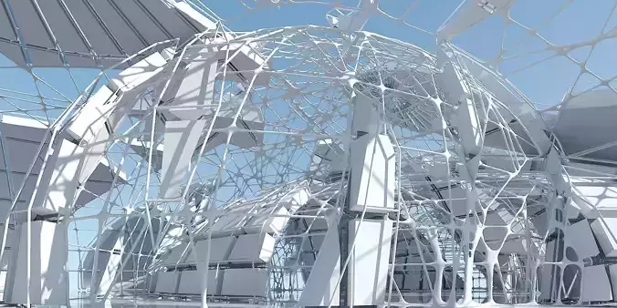 Futuristic Architectural Interior 15 3D model