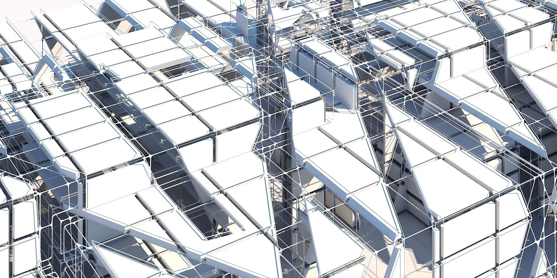 Futuristic Architectural Interior 16 3D model_7