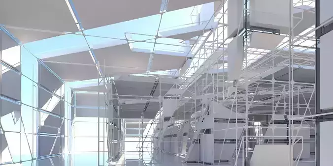 Futuristic Architectural Interior 16