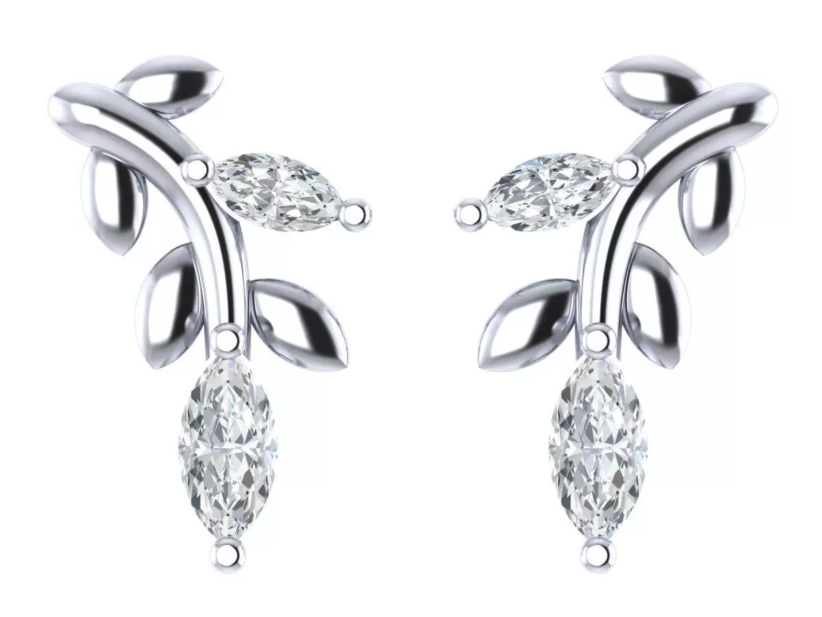 Earrings studs 3D print model