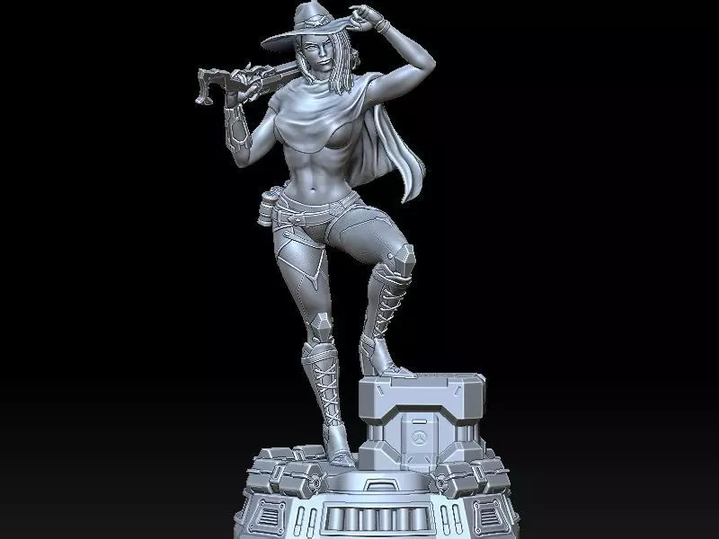 Sexy Ashe  3D print model_0