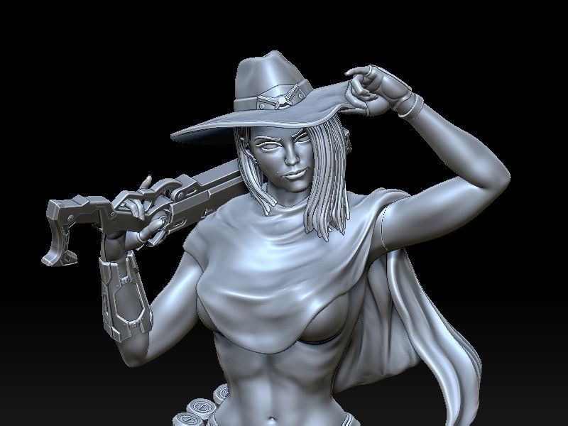 Sexy Ashe  3D print model_5