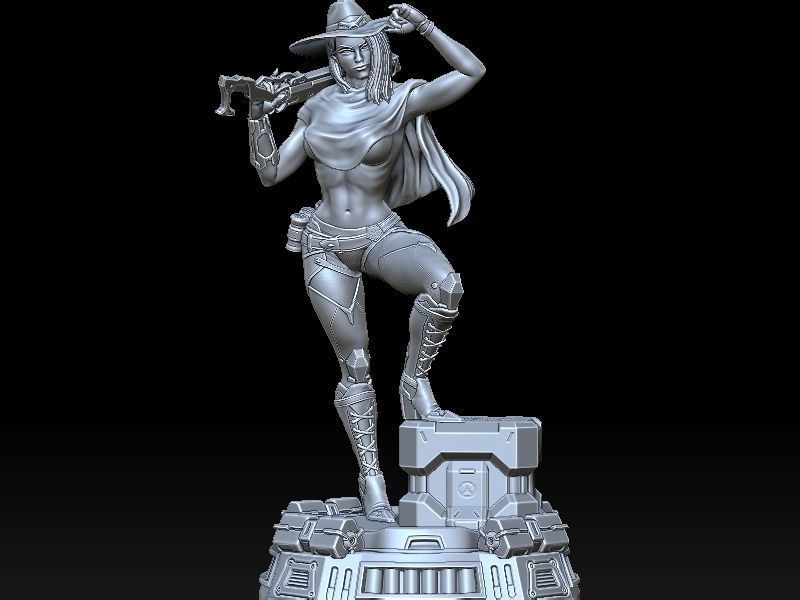 Sexy Ashe  3D print model_7