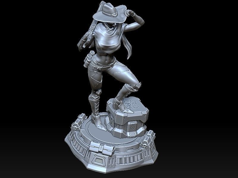 Sexy Ashe  3D print model_4