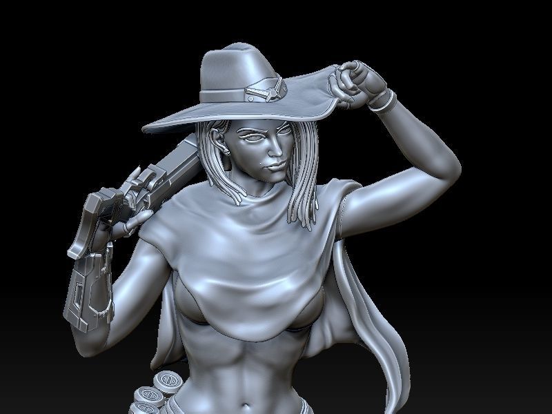 Sexy Ashe  3D print model_6