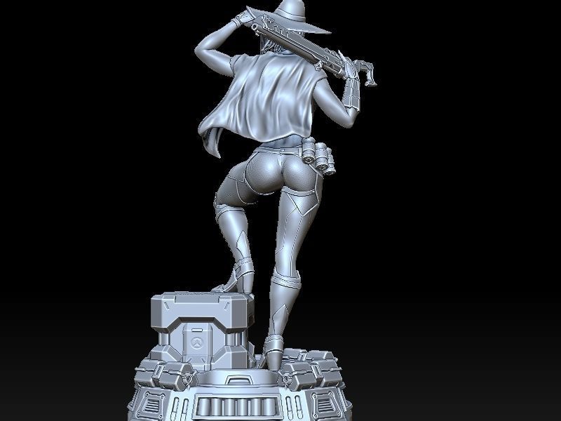 Sexy Ashe  3D print model_3