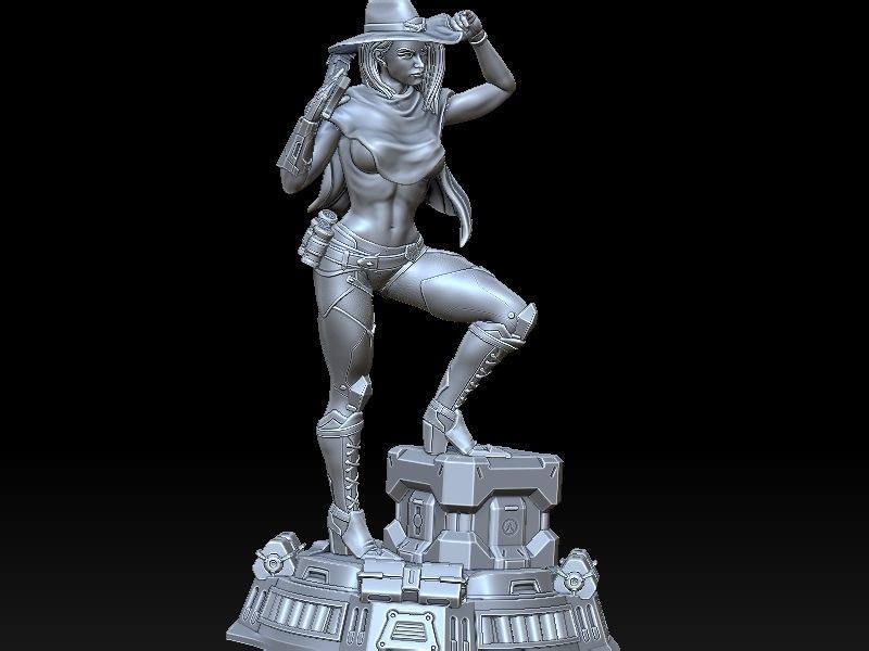 Sexy Ashe  3D print model_2