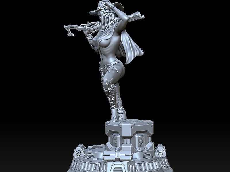 Sexy Ashe  3D print model_1