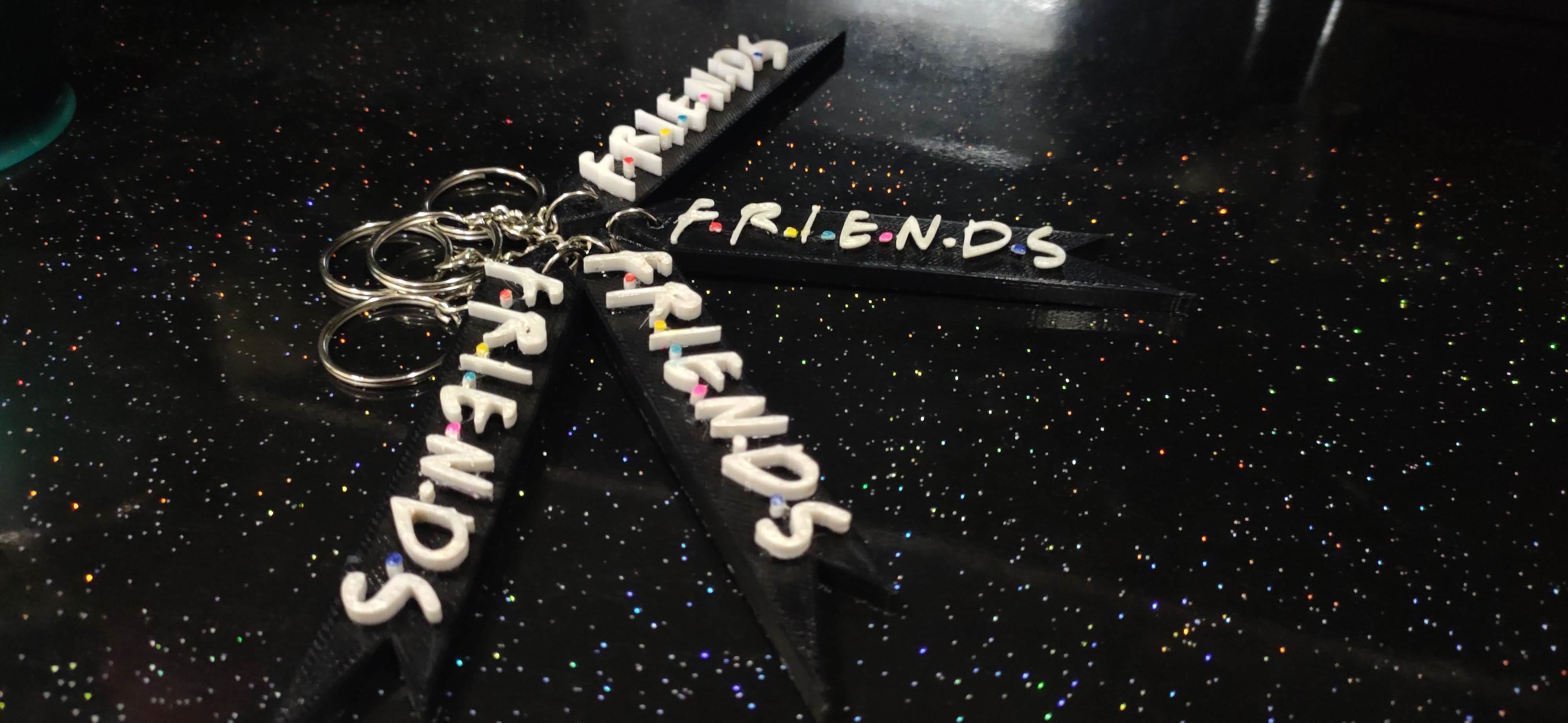 FRIENDS KEYCHAIN 3D print model_2