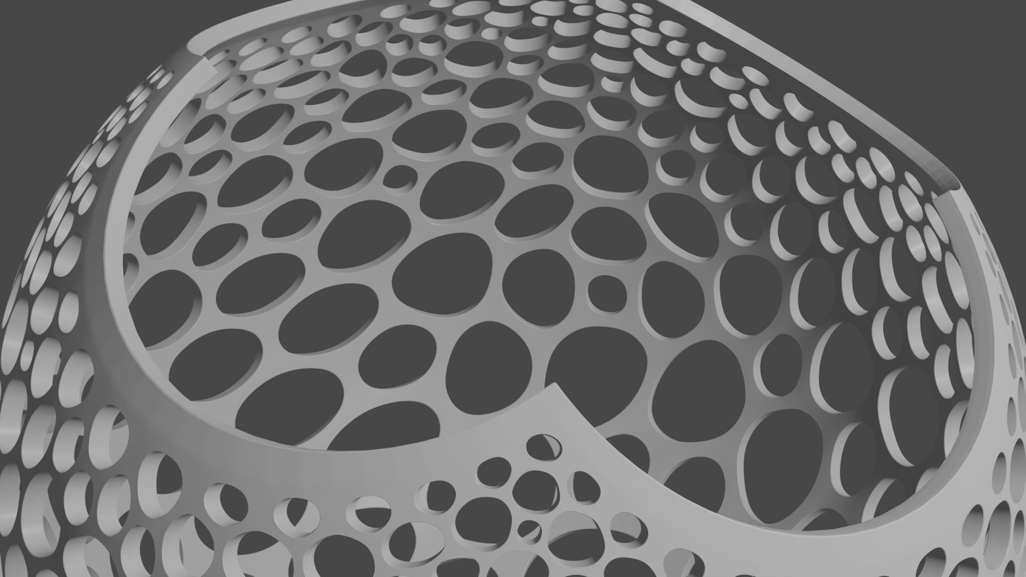 Stereographic Voronoi Sphere 3D print model_3