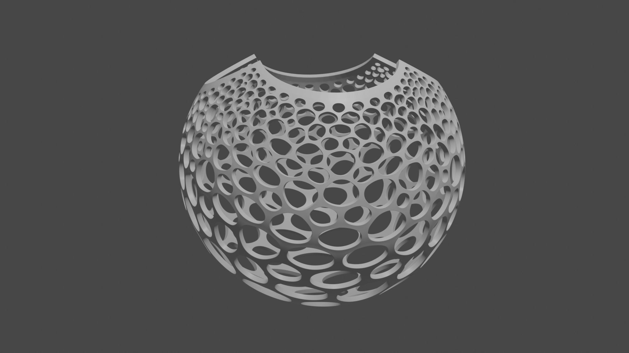 Stereographic Voronoi Sphere 3D print model_4