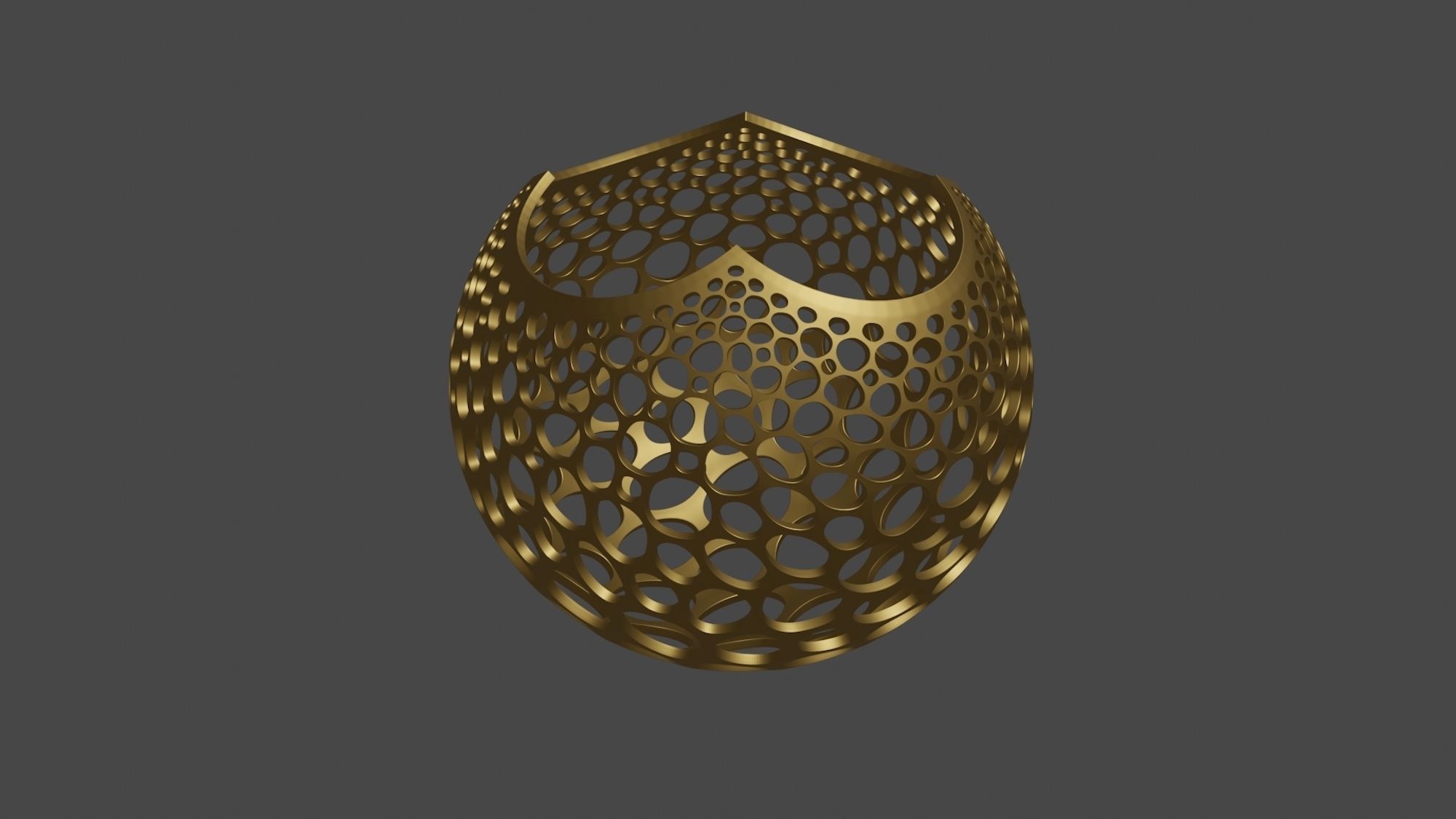 Stereographic Voronoi Sphere 3D print model_1