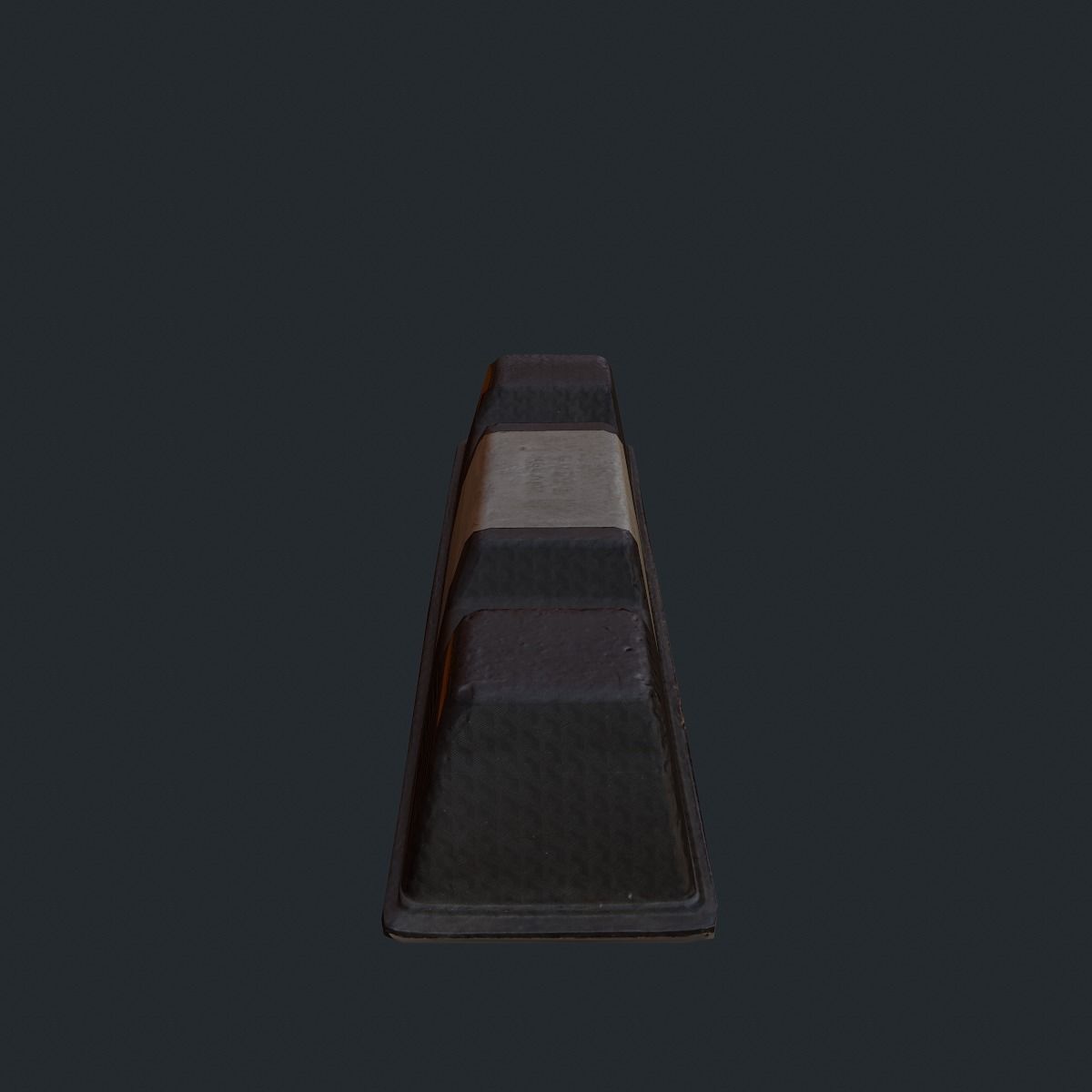 car parking stop bumper Low-poly 3D model_4