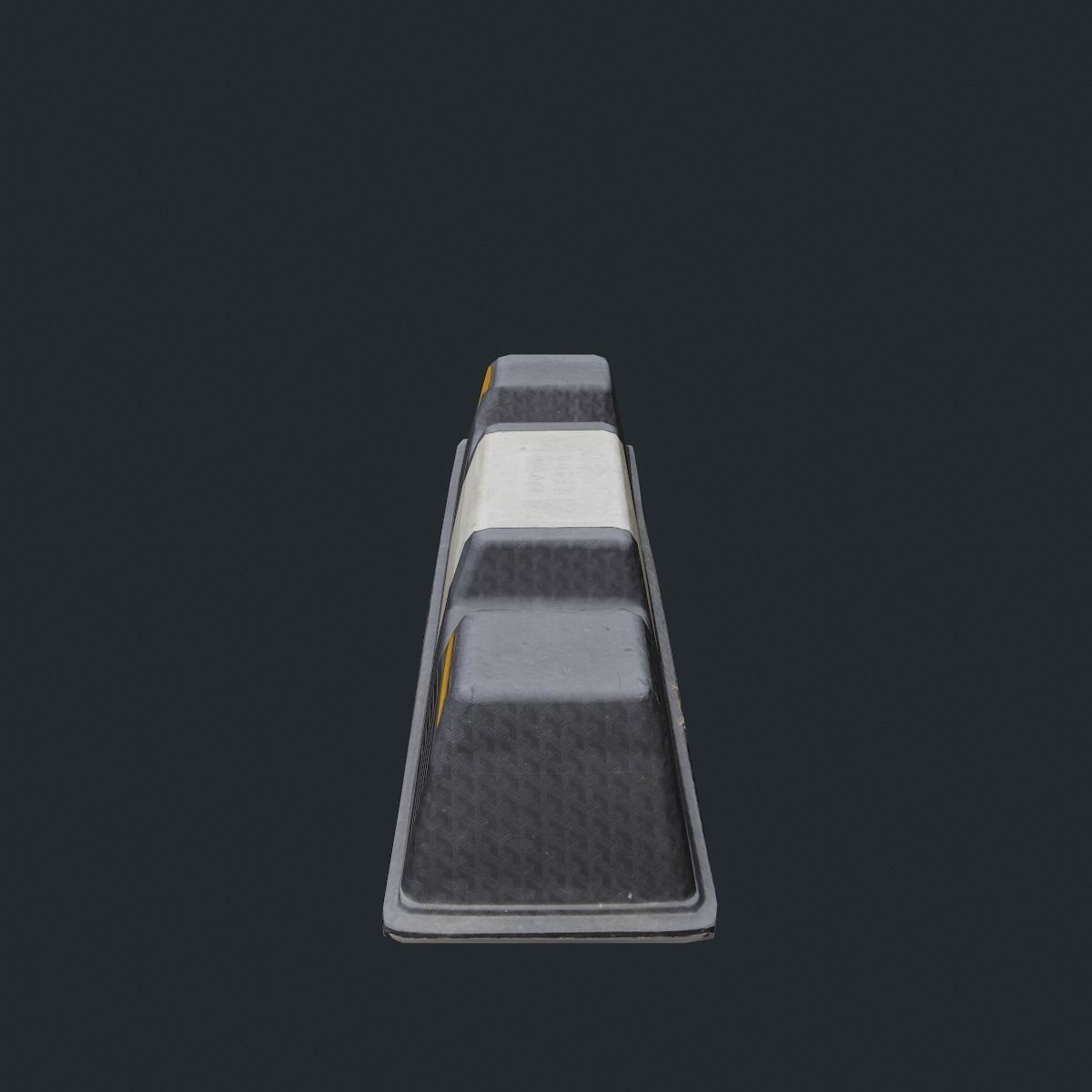 car parking stop bumper Low-poly 3D model_10