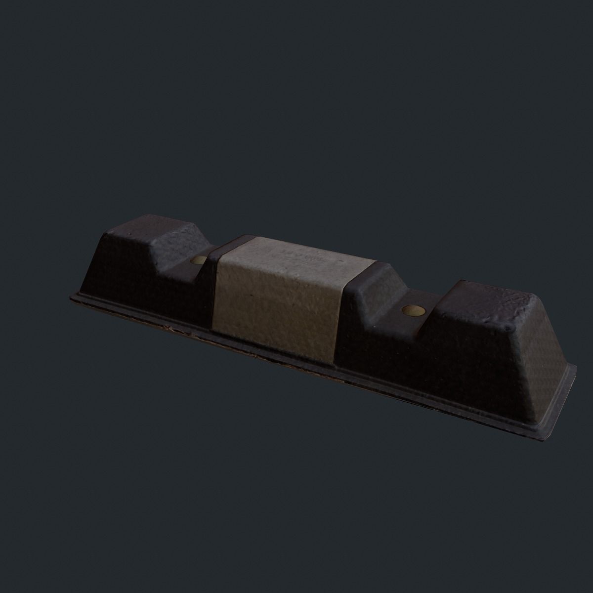 car parking stop bumper Low-poly 3D model_3