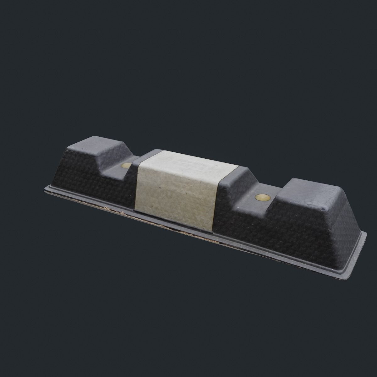 car parking stop bumper Low-poly 3D model_9