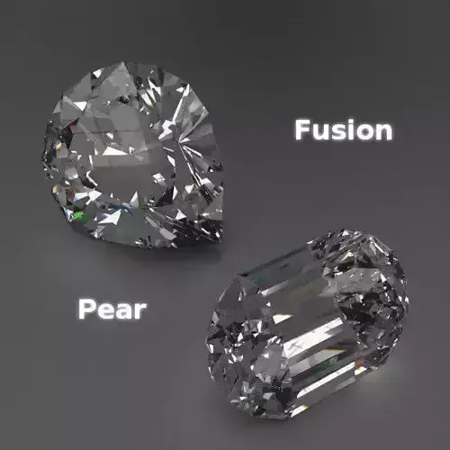 Gem Collection pear and pear cut diamond