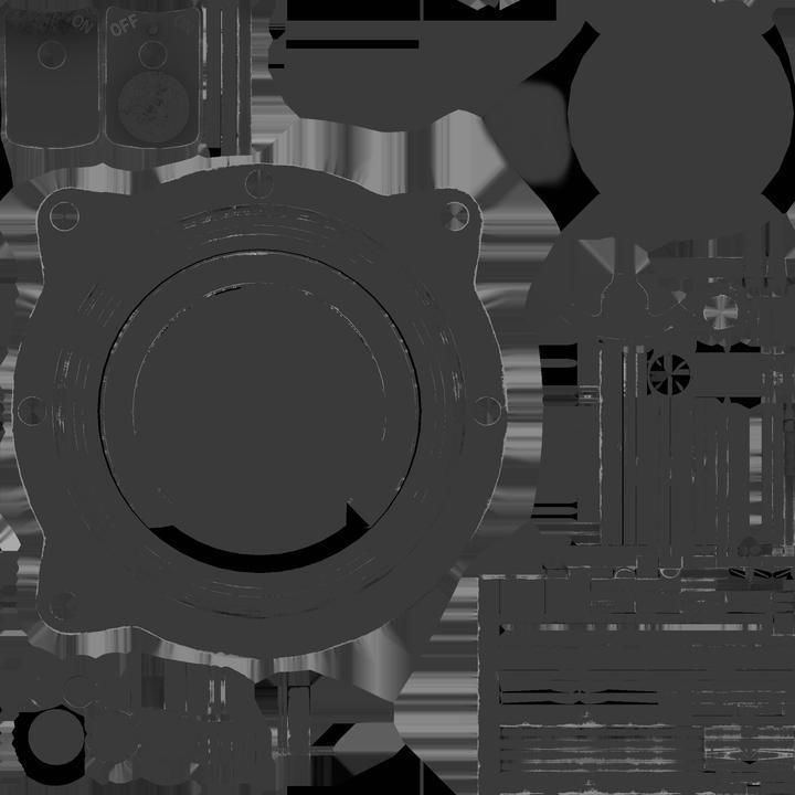 US ARTIFICIAL HORIZON GAUGE Low-poly 3D model_10
