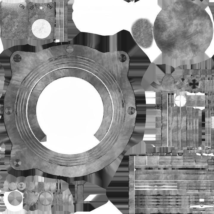 US ARTIFICIAL HORIZON GAUGE Low-poly 3D model_9