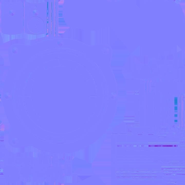 US ARTIFICIAL HORIZON GAUGE Low-poly 3D model_8