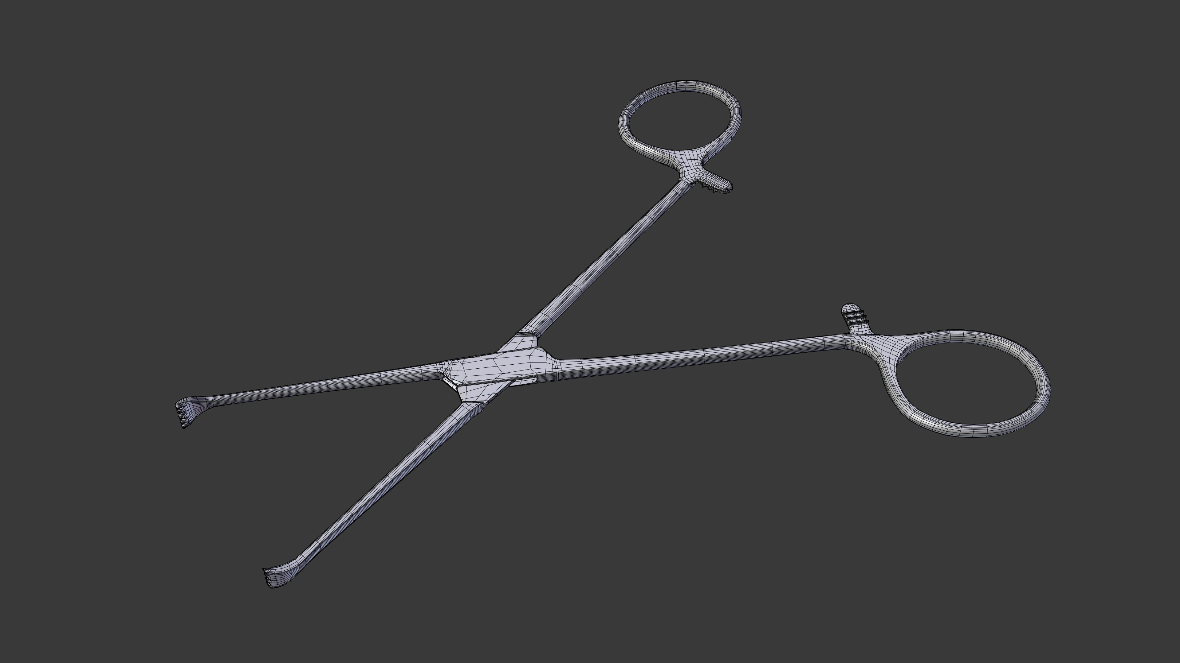 Allis Forceps  3D model_12