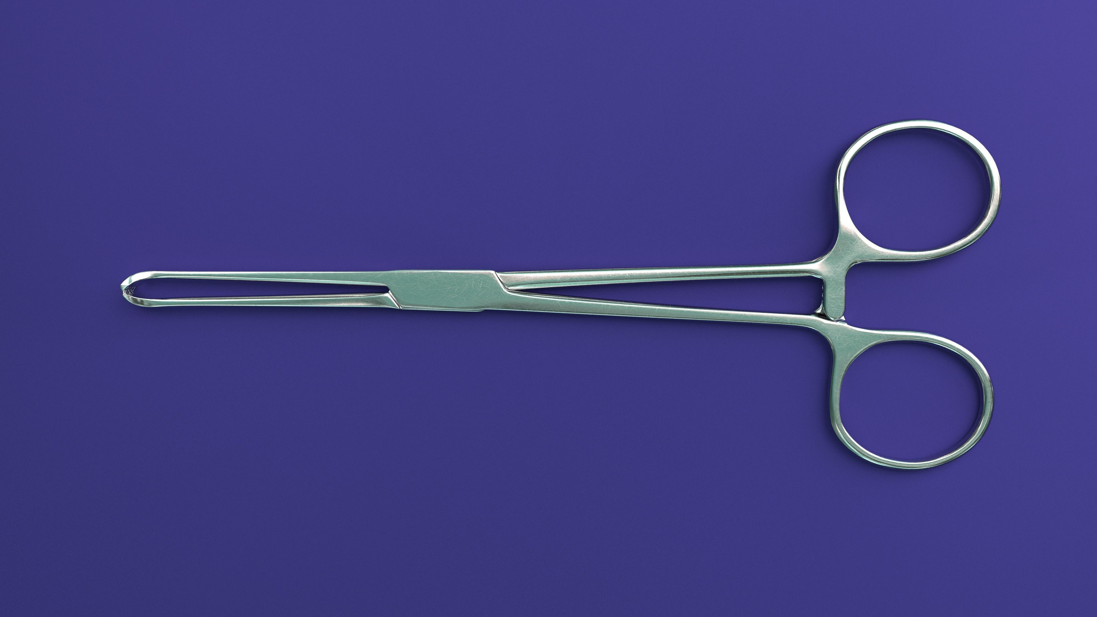 Allis Forceps  3D model_2