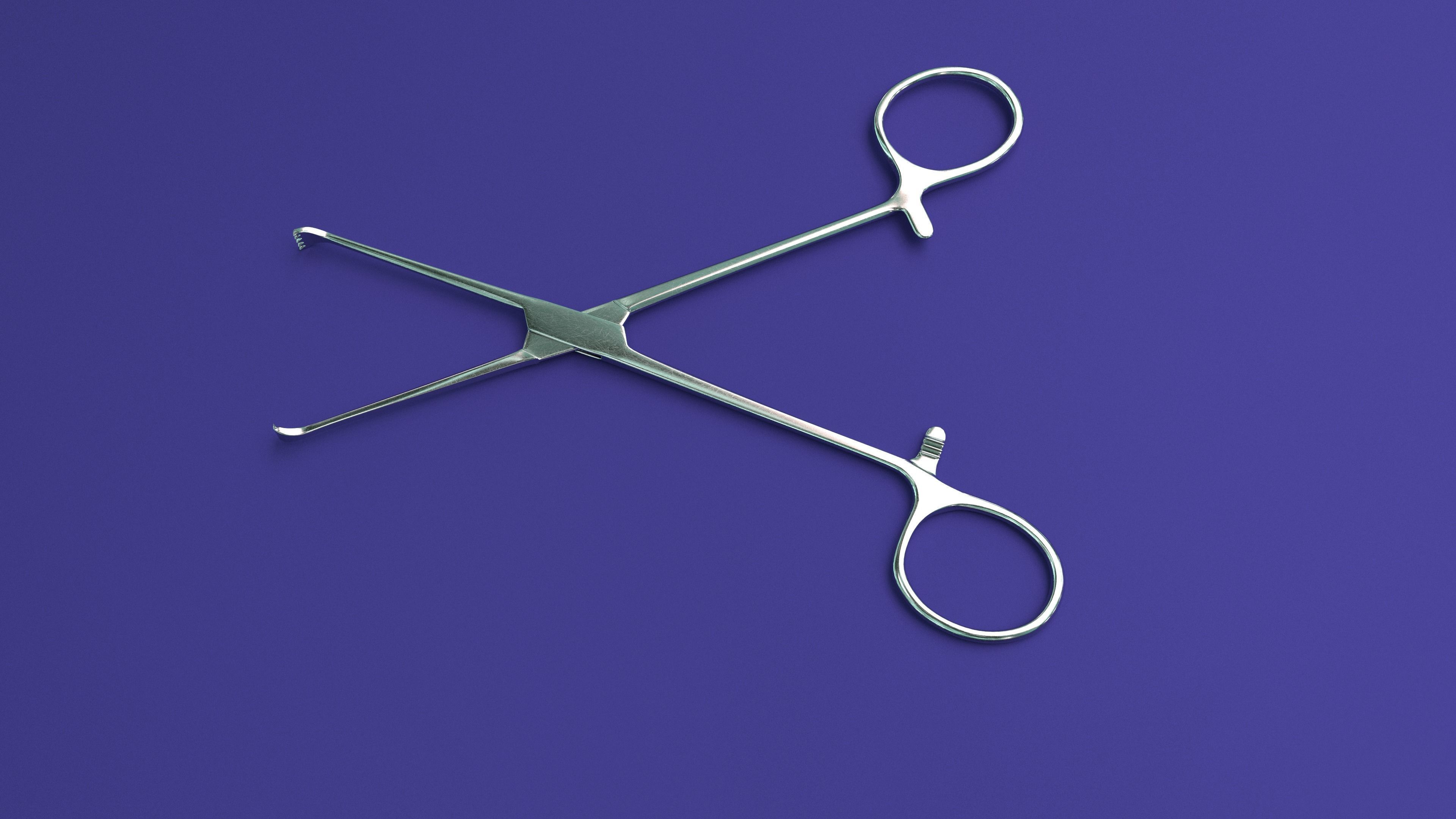 Allis Forceps  3D model_3