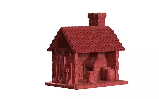 Blacksmith House 3D print model
