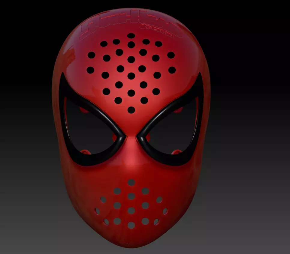 SPIDER-MAN MK 1 FACESHELL  LENSES 3D FILE 3D print model_0