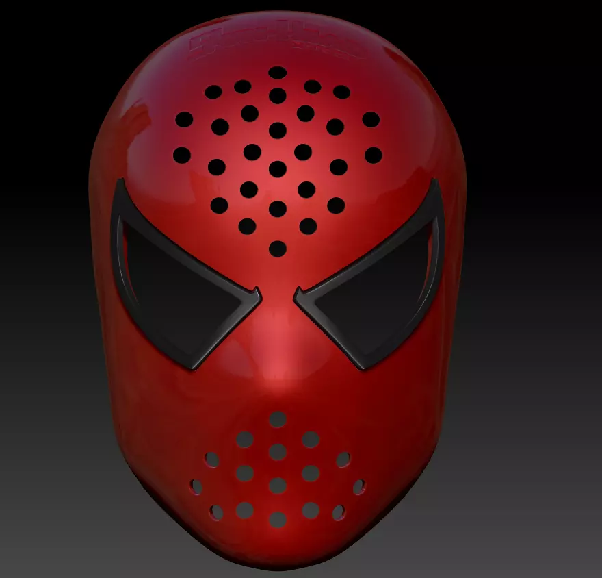 RAIMI SPIDER-MAN FACESHELL  LENSES 3D FILE 3D print model_0