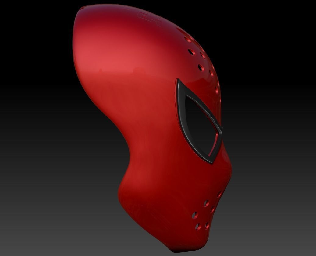 RAIMI SPIDER-MAN FACESHELL  LENSES 3D FILE 3D print model_1