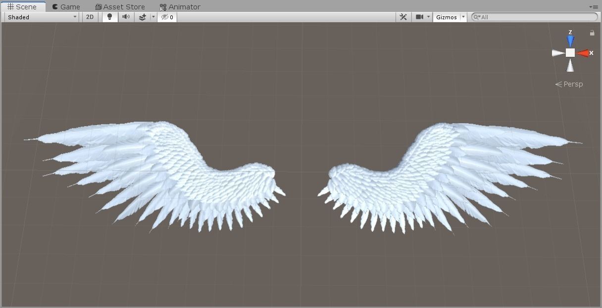 Angel Wings Low-poly 3D model_15