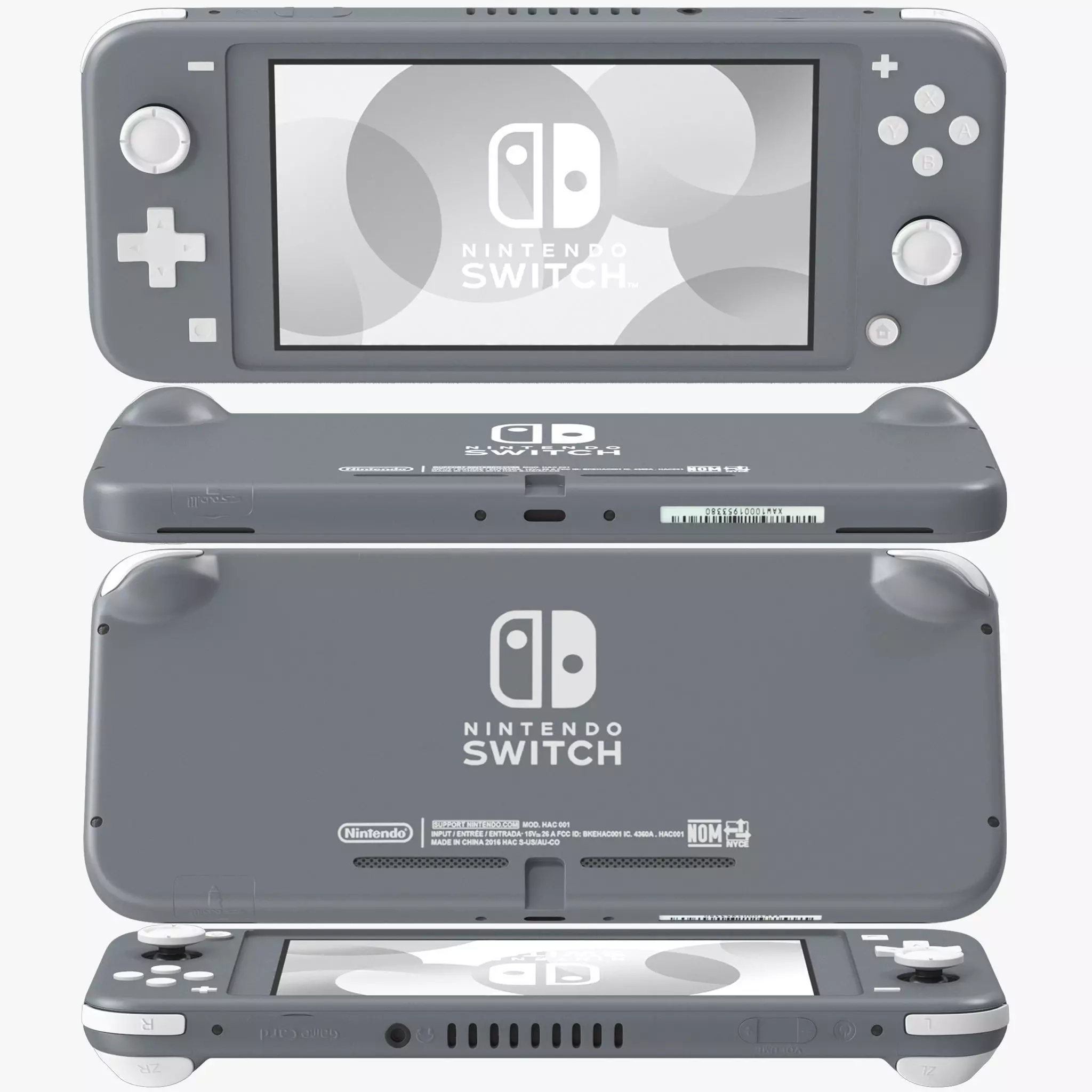 Nintendo Switch Lite - Gray 3D model_0