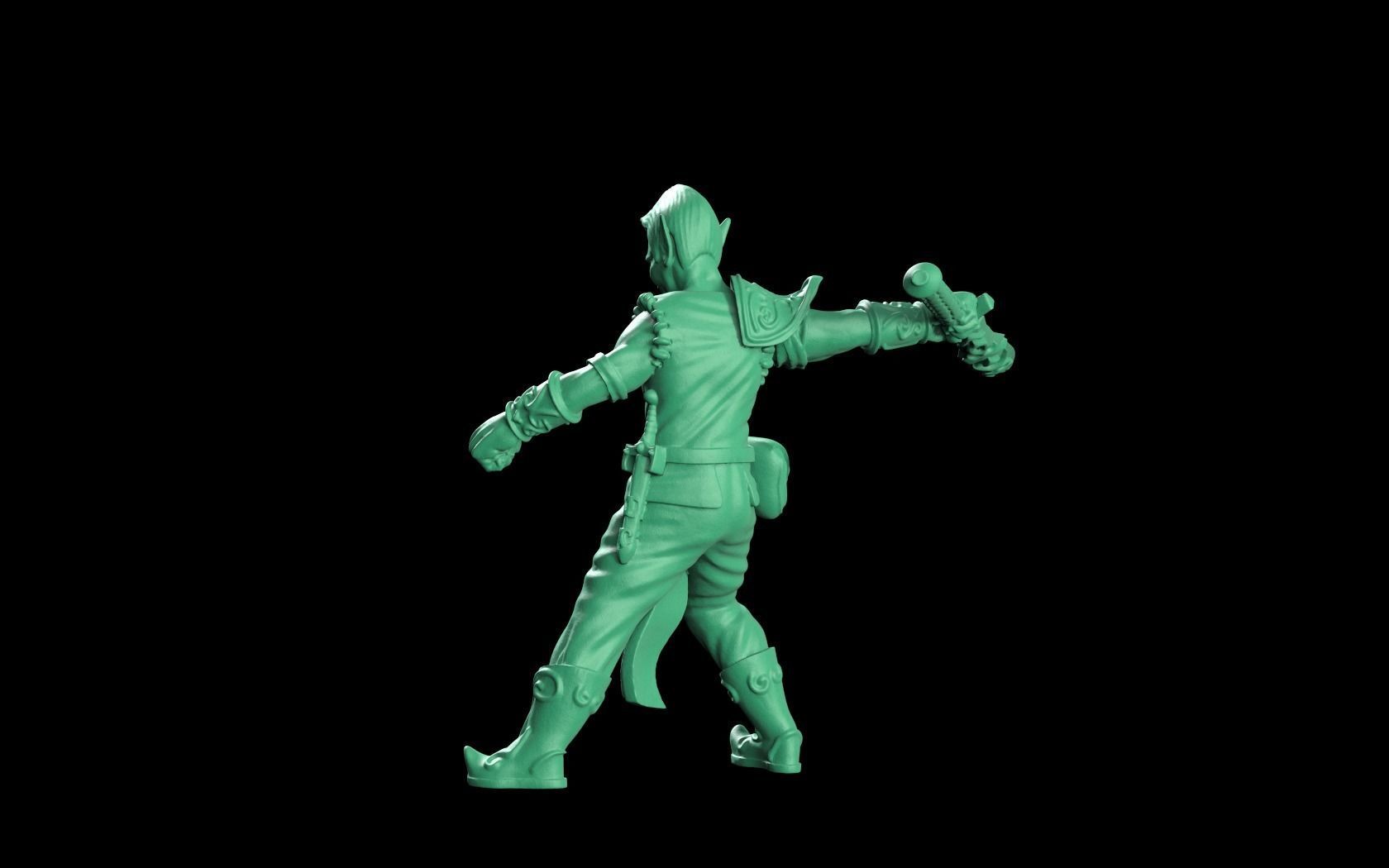 Wood elf soldiers 3D print model_2