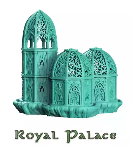 royal palace wood elf 3D print model