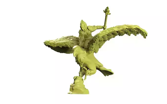 Eagle rider 3D print model