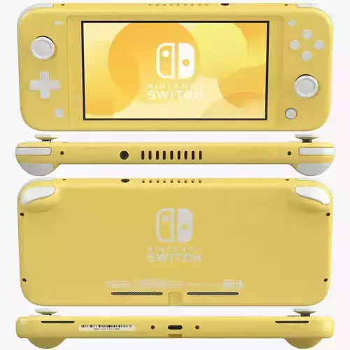 Nintendo Switch Lite - Yellow 3D model