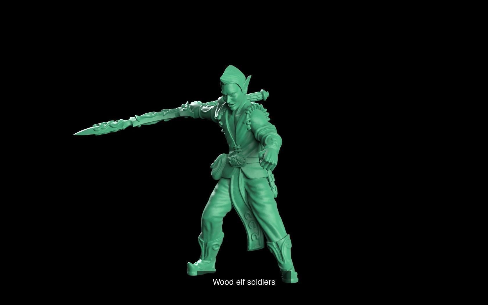 Wood elf Bundle 3D Model Collection_5