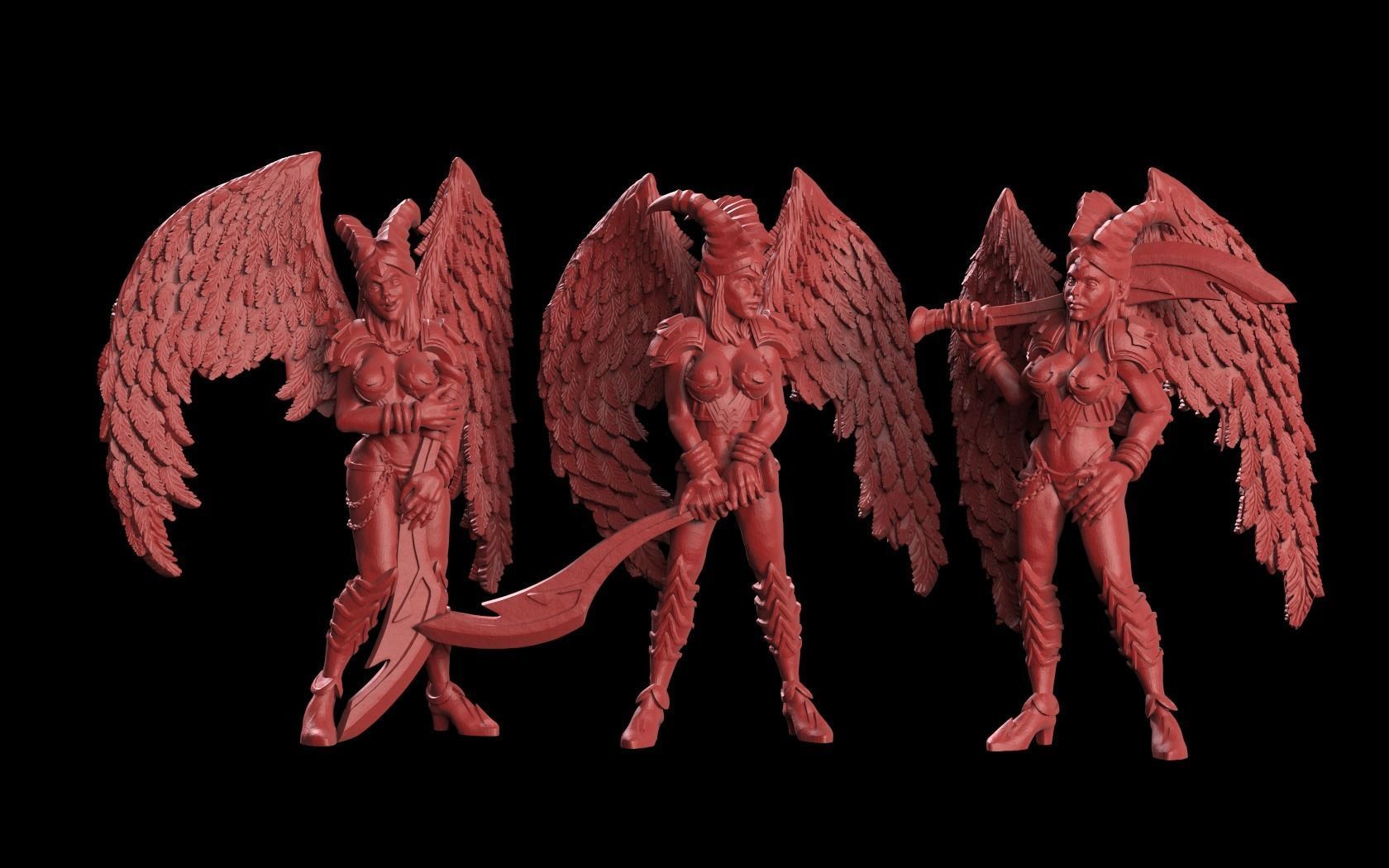 Fallen angels 3D print model_3